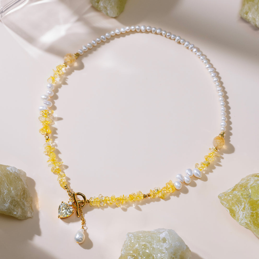 Citrine Necklace Selenichast Beaded Jewlry