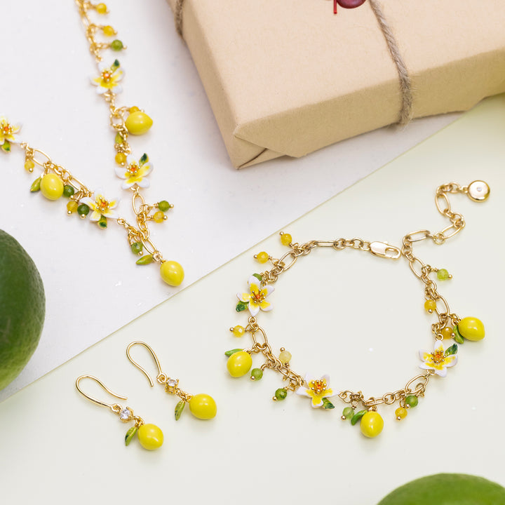 Selenichast Lemon Jewelry Set with Gift Wrapping