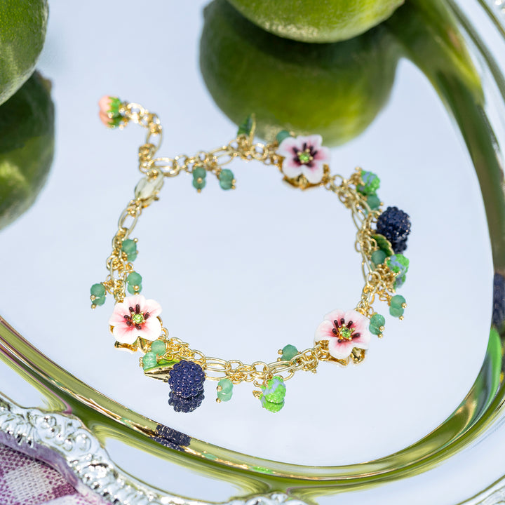 Selenichast  Blackberry Flower Beads Bracelet