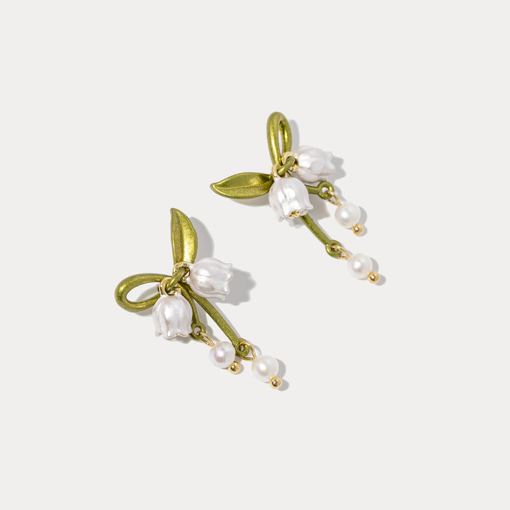 Lily of the valley Bow Earrings
