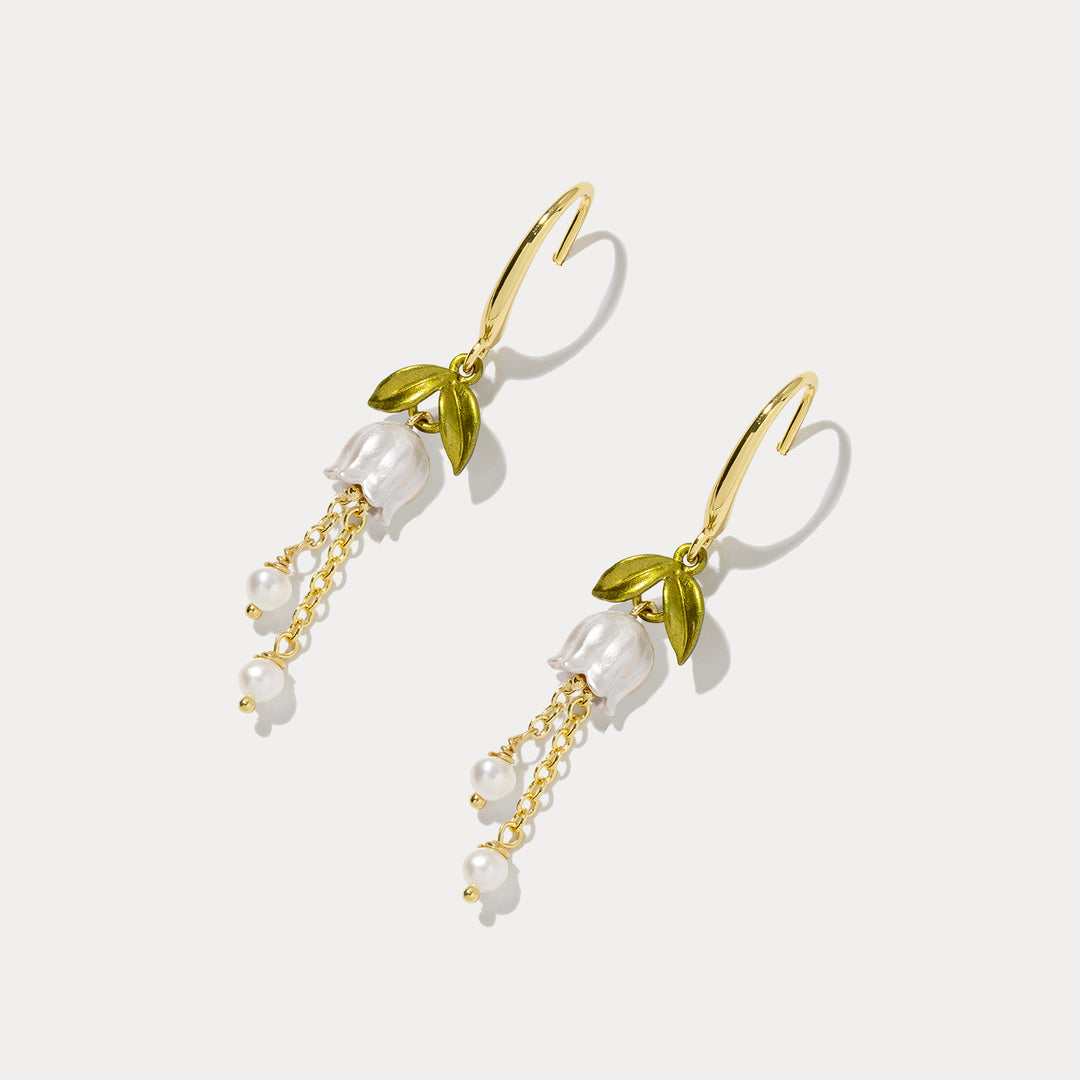 Lily of the valley Dangle Earrings