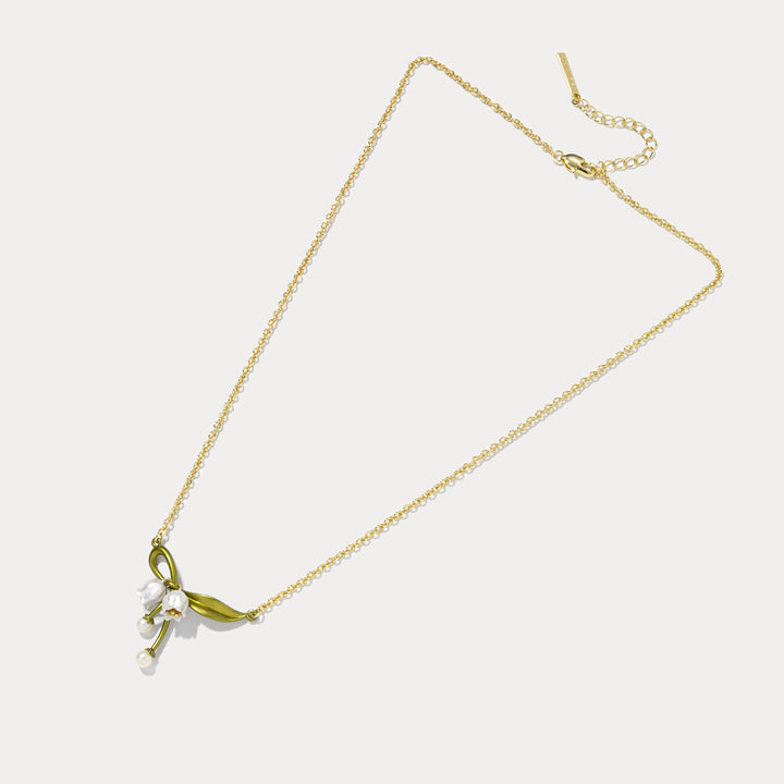 Lily of the valley Bow Necklace