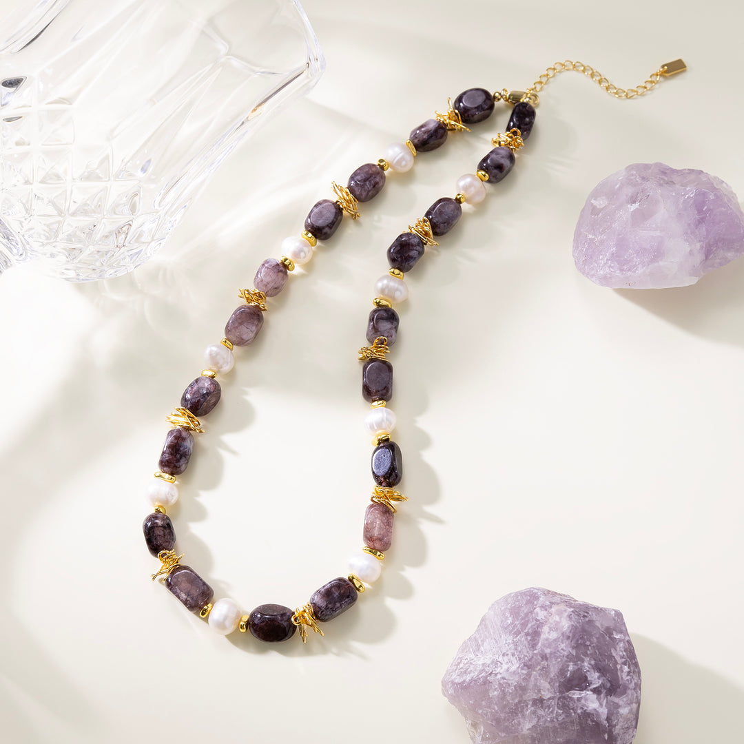 Amethyst Bead Necklace