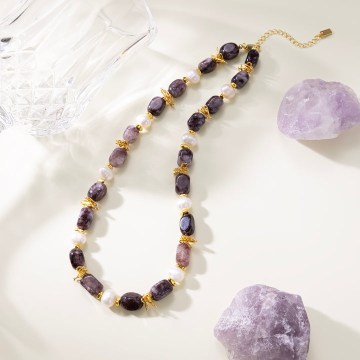 Amethyst Bead Necklace