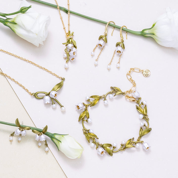 Lily of the valley Dangle Earrings