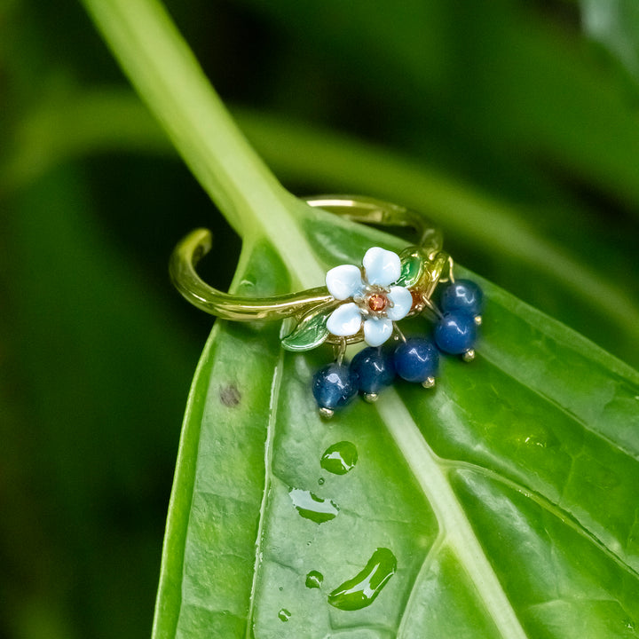 Blueberry Flower Ring