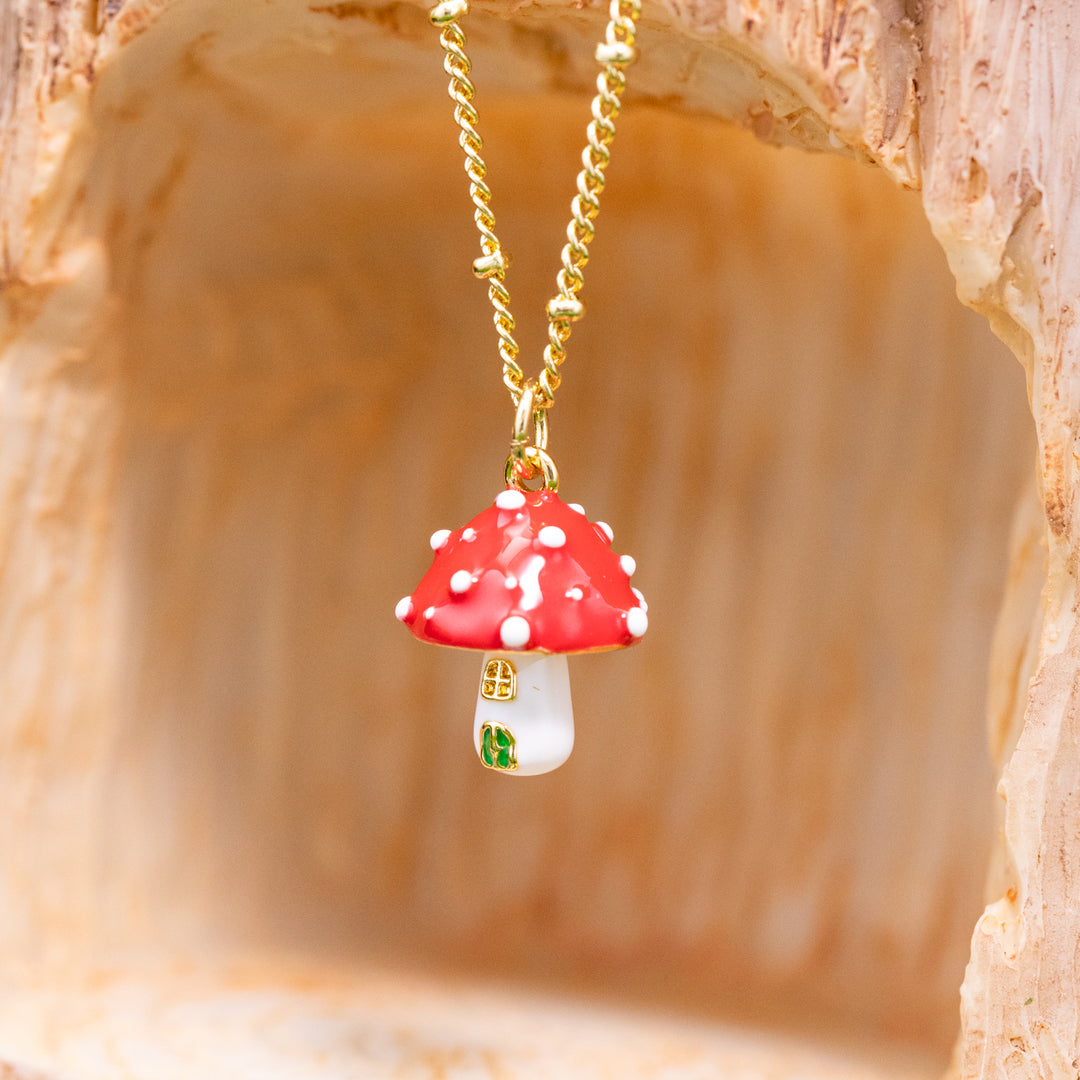 Mushroom Necklace