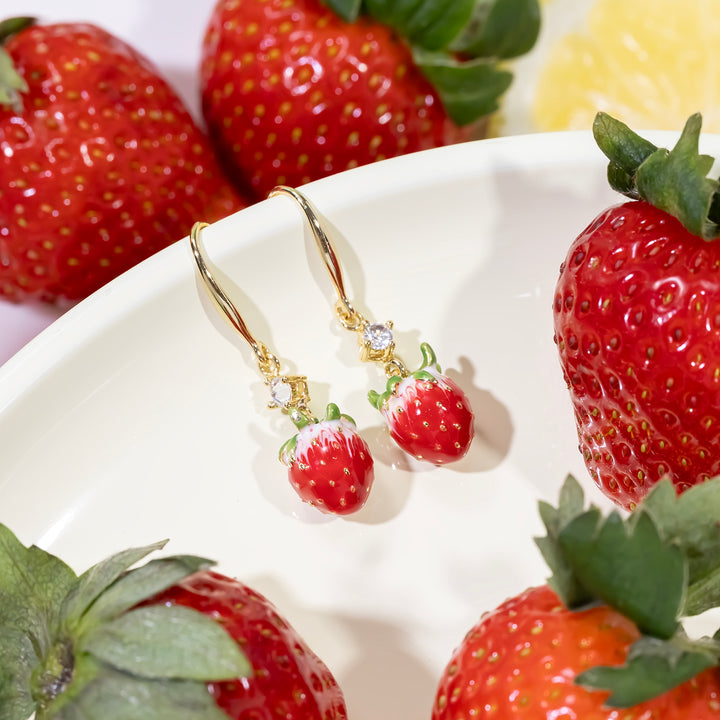 Pendientes de fresa