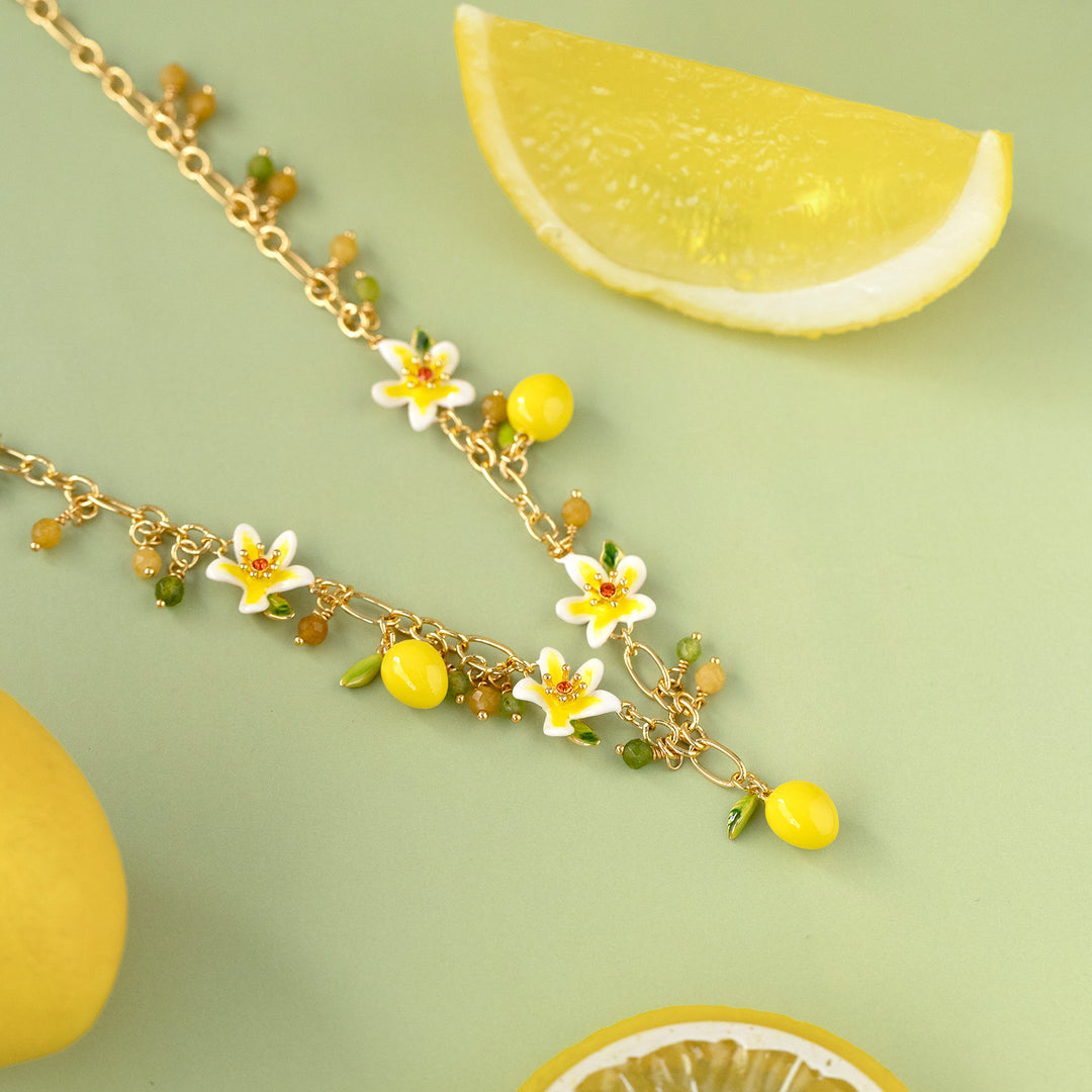 Selenichast Lemon Charm Necklace