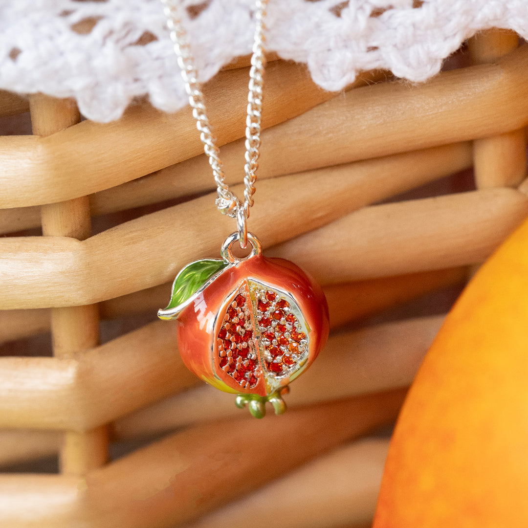 Selenichast Silver Pomegranate Necklace