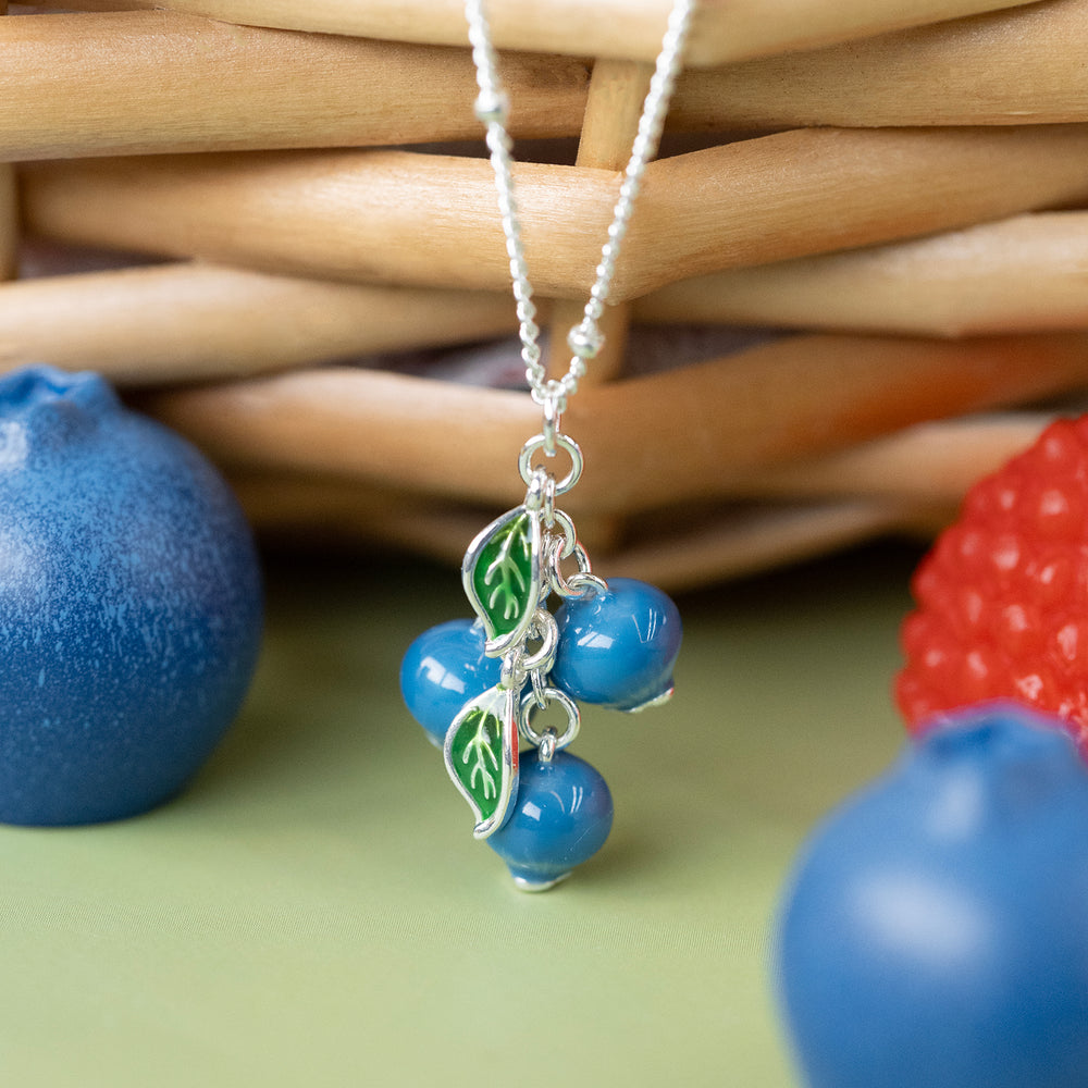 Selenichast Silver Blueberry Necklace