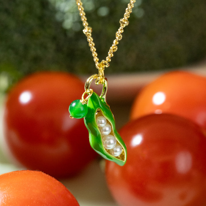 Pea Pod Necklace