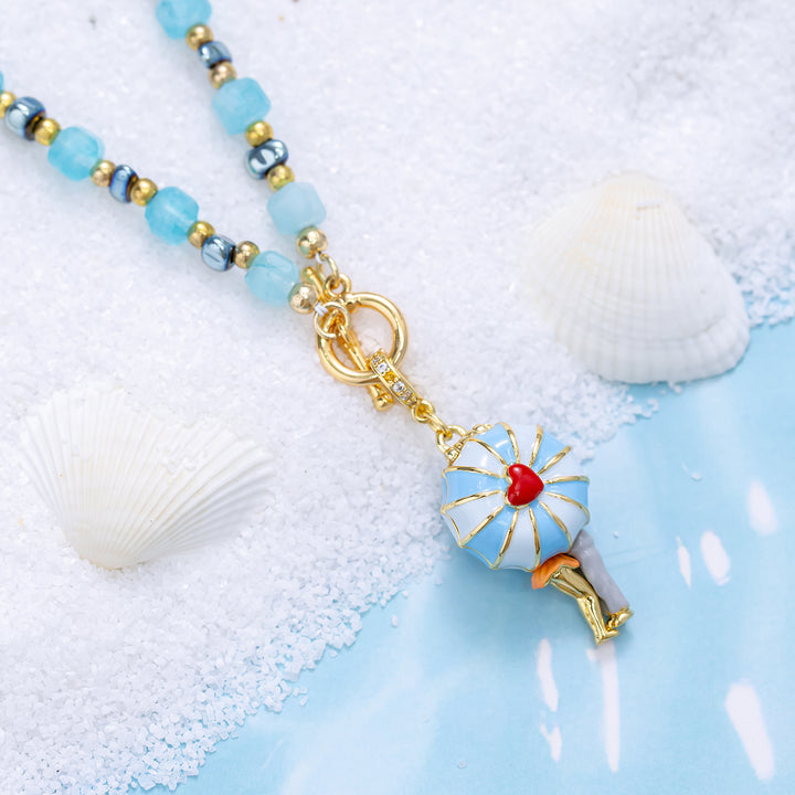 Blue Beaded Necklace