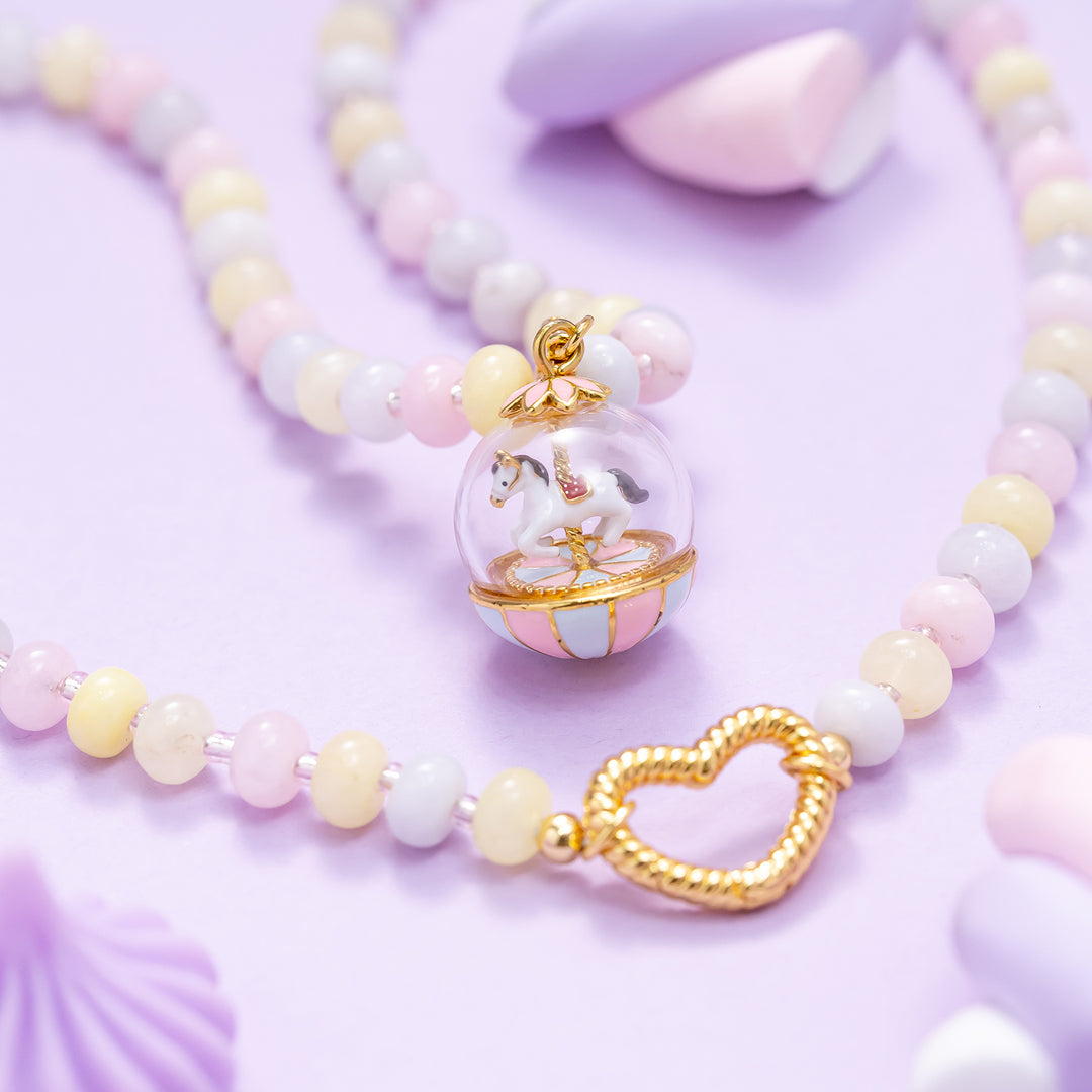 Morganite Beaded Necklace