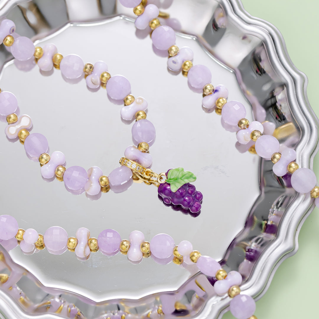 Amethyst Beaded Necklace
