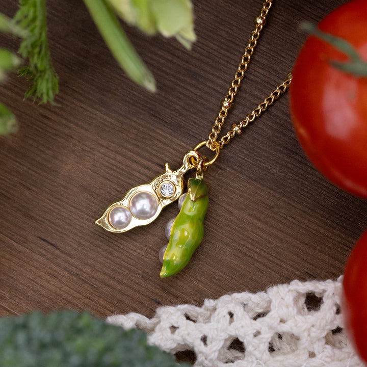 Pea Pod Necklace