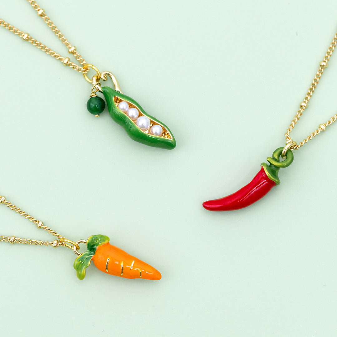 Pea Pod Necklace