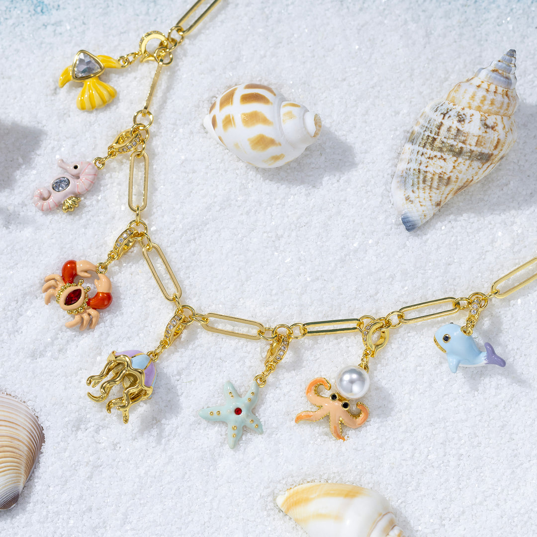 Ocean Charm Necklace Selenichast