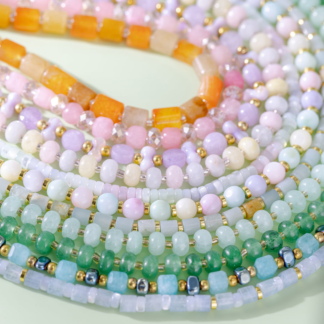 Aquamarine Bead Necklace