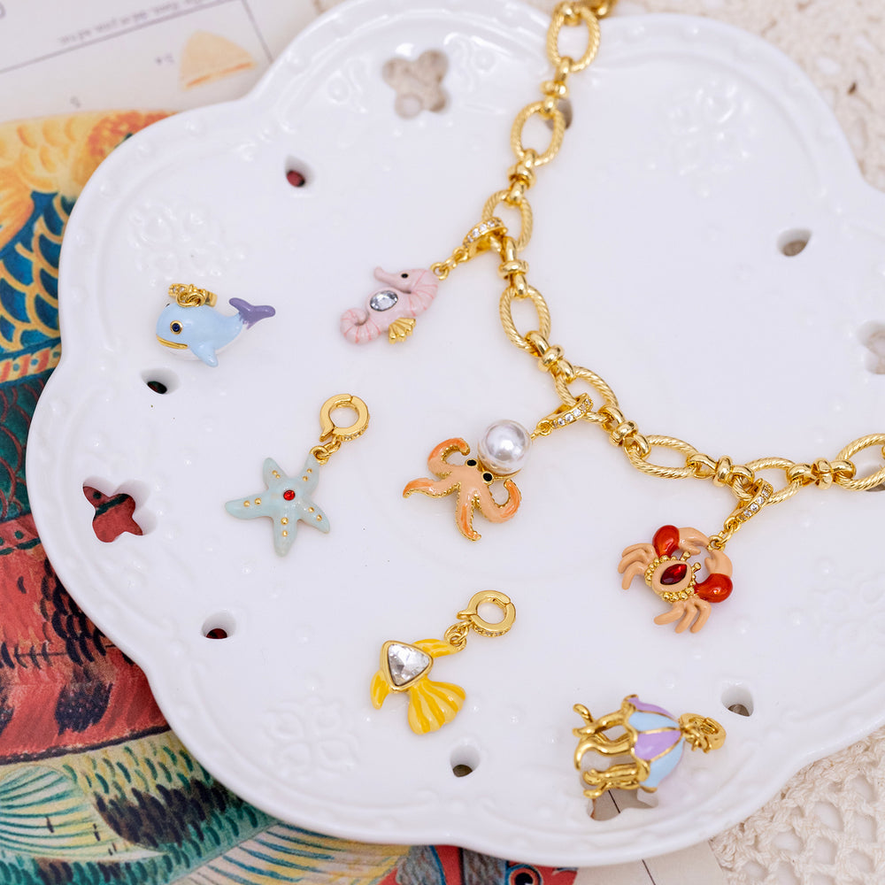 Ocean Bag Charms Chain Selenichast
