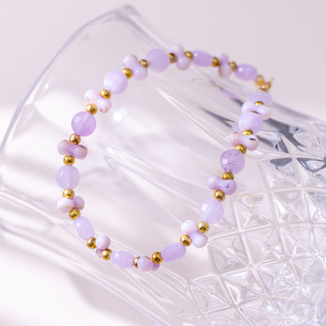 Amethyst Beaded Bracelet