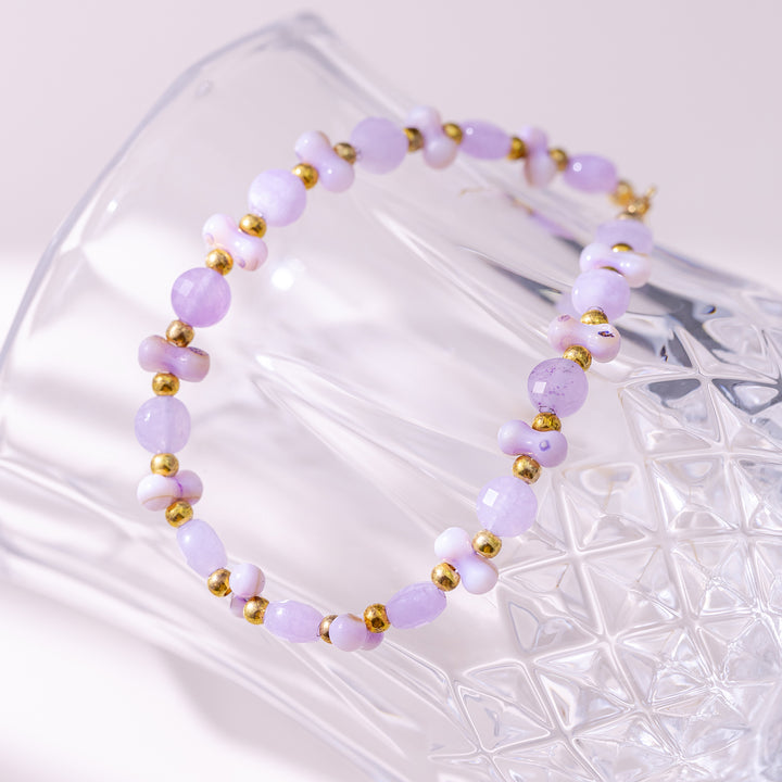 Amethyst Beaded Bracelet