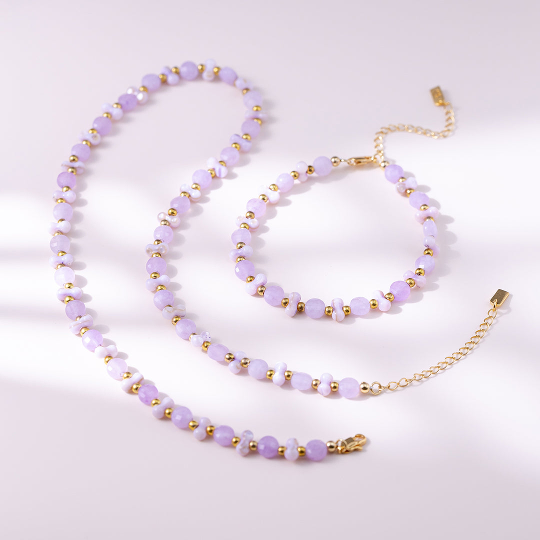 Amethyst Beaded Bracelet