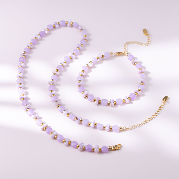 Amethyst Beaded Bracelet