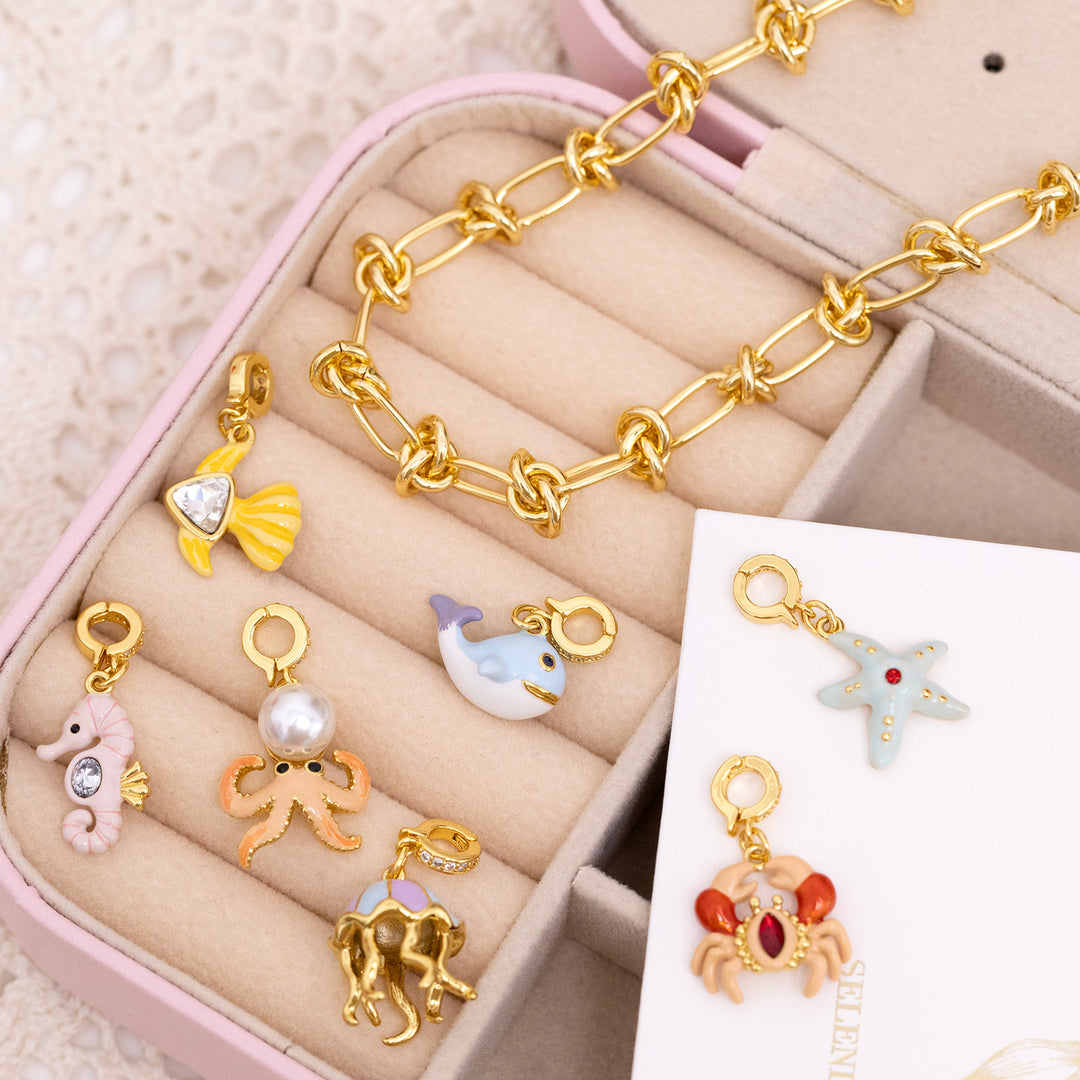 Selenichast Ocean Bag Charms DIY Jewelry 