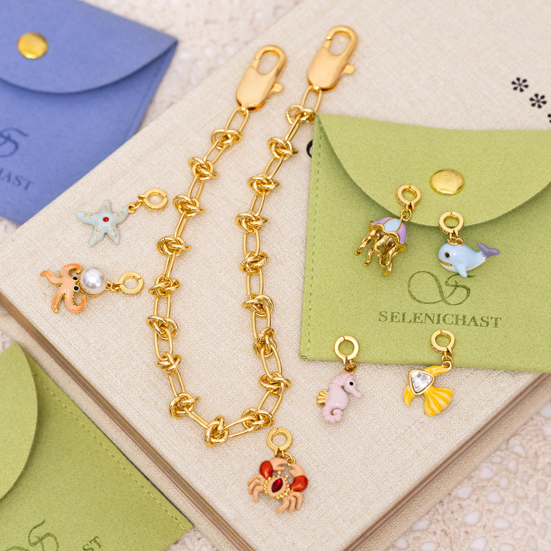 Ocean Bag Charms DIY Jewelry Selenichast