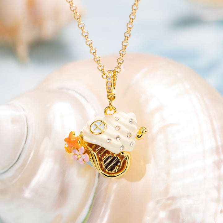 Shell Jewelry Enamel Jewelry Shell Necklace