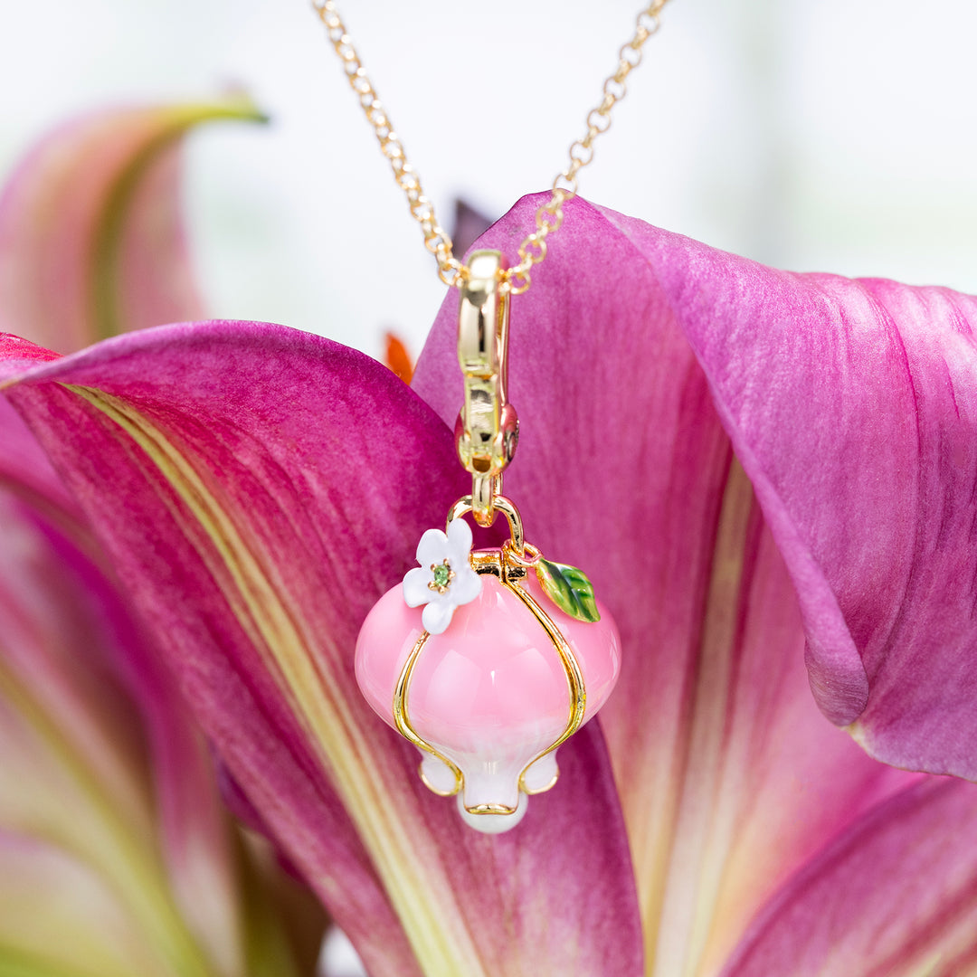 Locket Necklace Rose Necklace