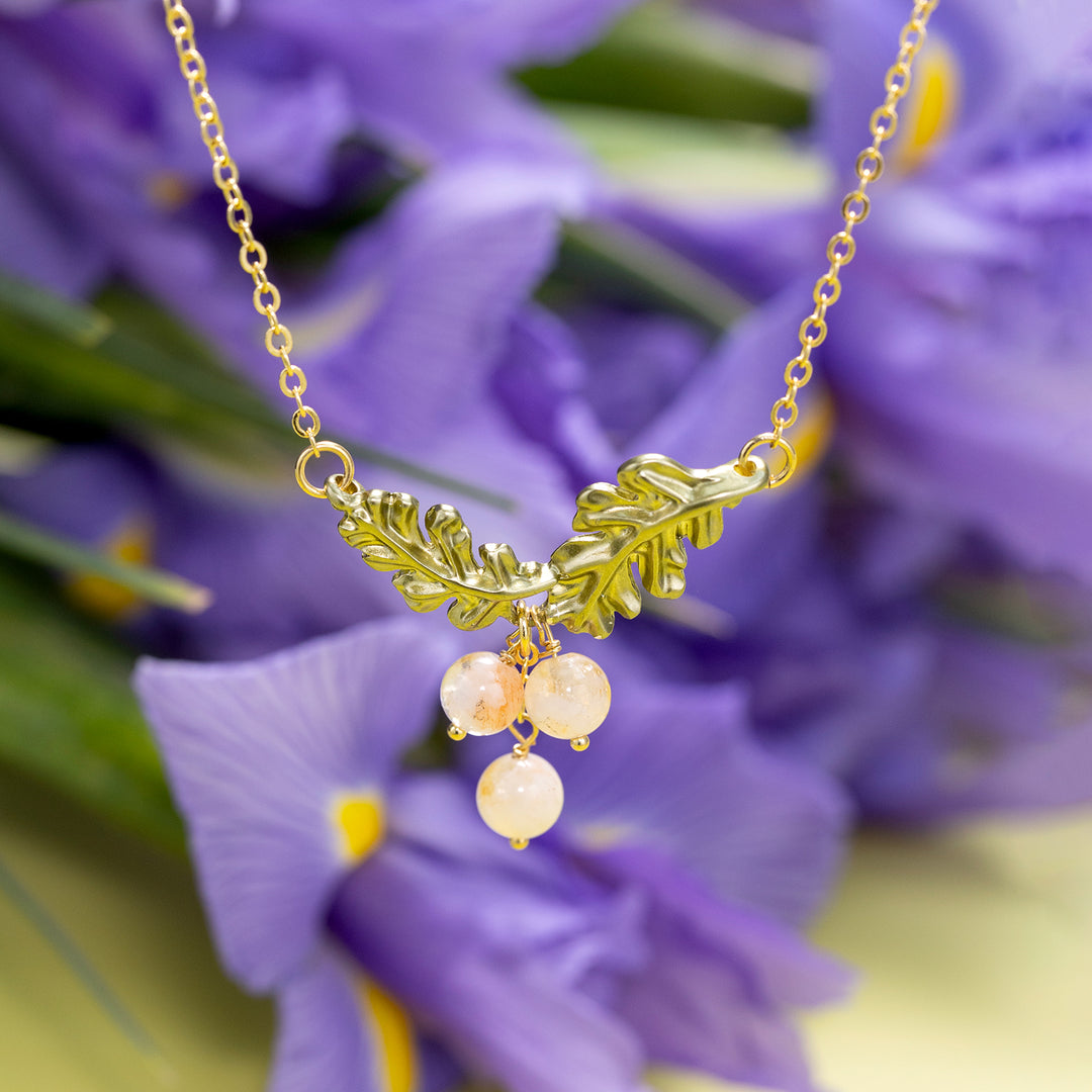 Gooseberry Necklace Leaf Jewelry