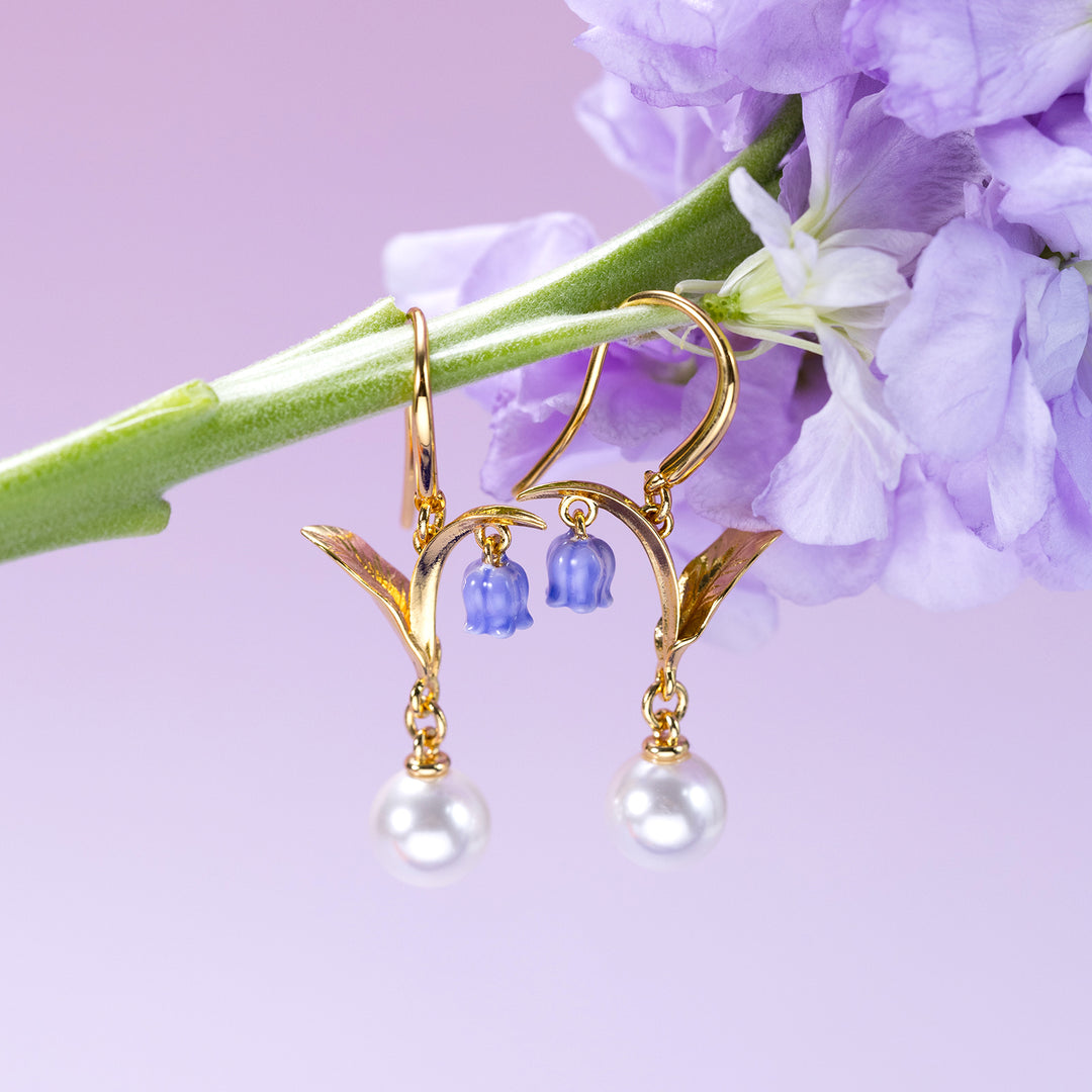 Lily of The Valley Pearl Jewelry Set with Gift Wrapping