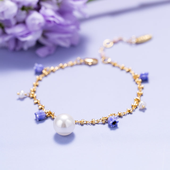 Selenichast Lily of The Valley Pearl Bracelet