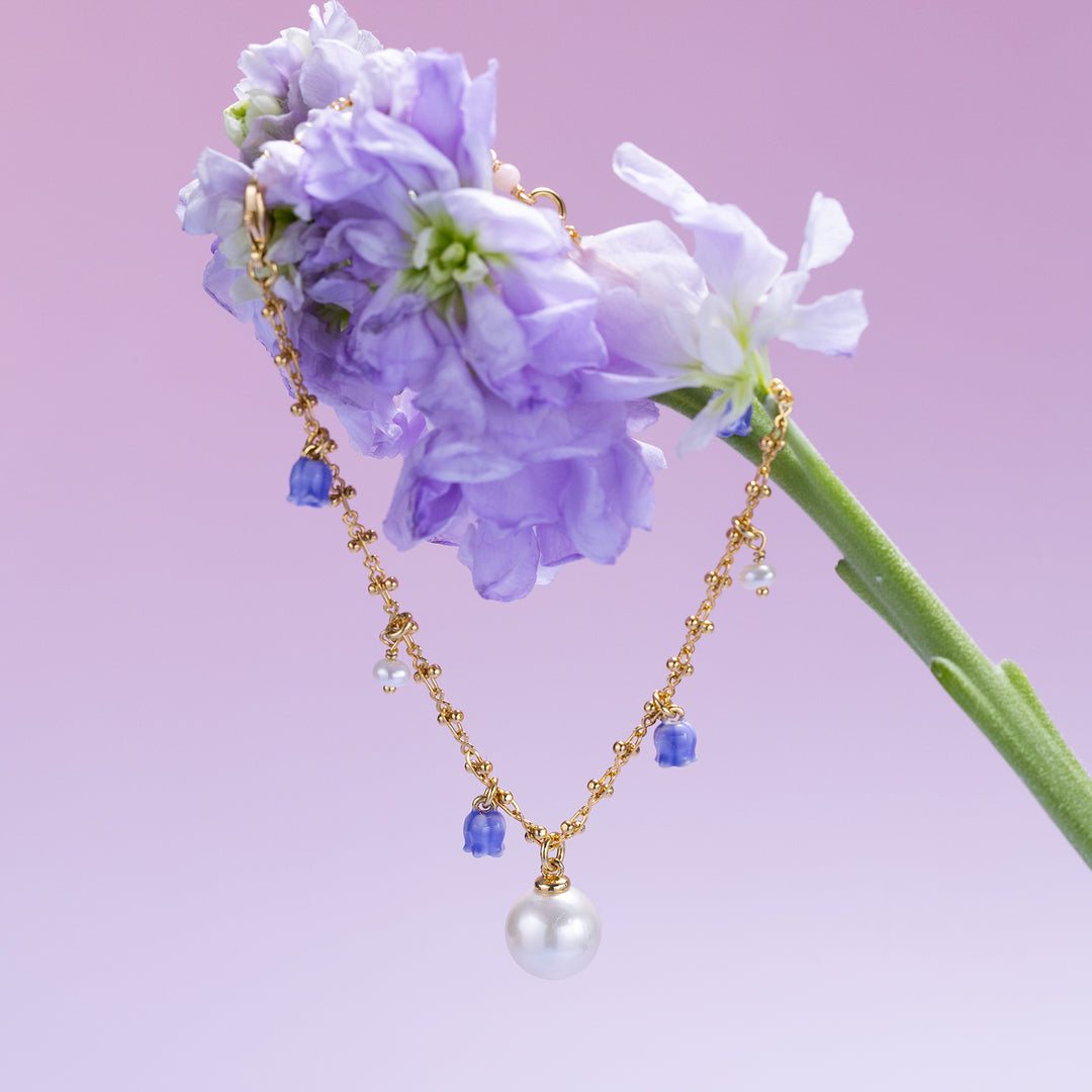 Lily of The Valley Pearl Jewelry Set with Gift Wrapping