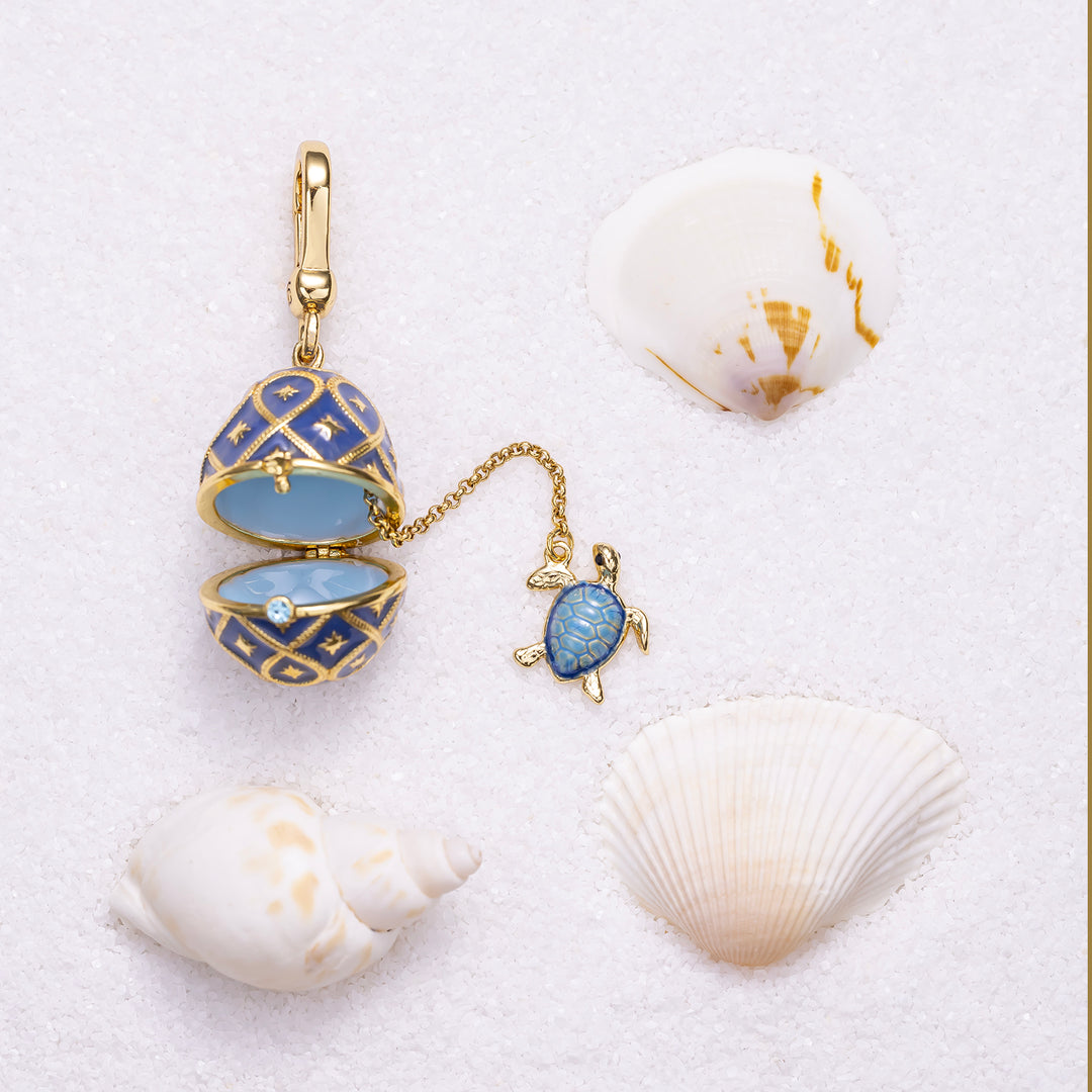 Turtle Egg Locket Necklace
