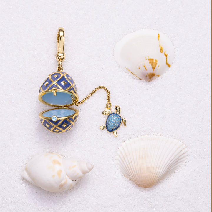 Turtle Egg Locket Necklace