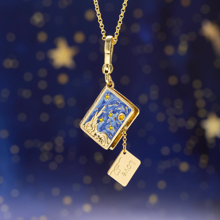 Starry Night Locket Necklace