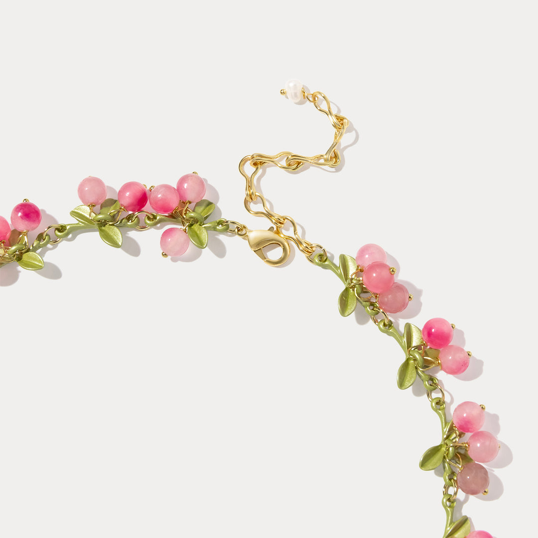 Pink Berry Necklace