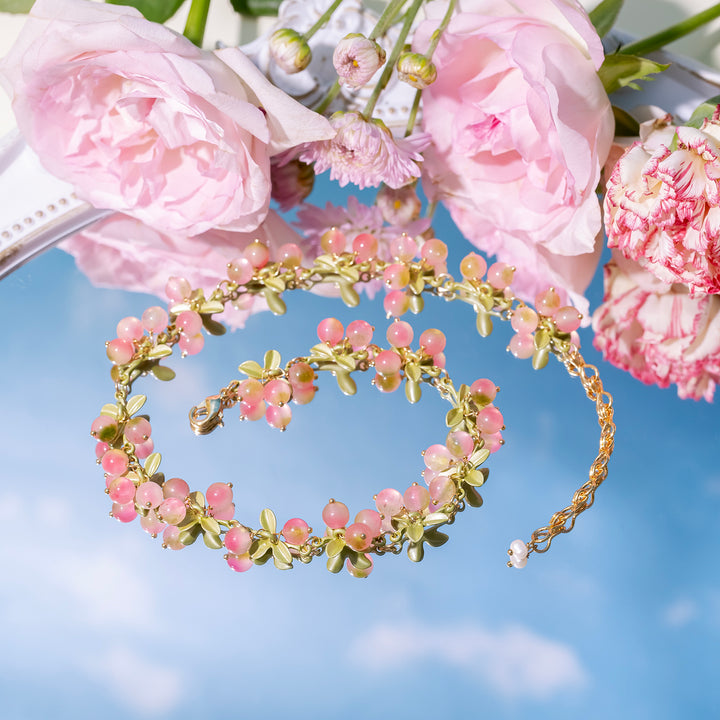 Pink Berry Necklace
