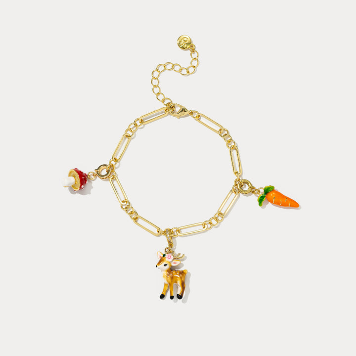 Selenichast Deer Charm Bracelet