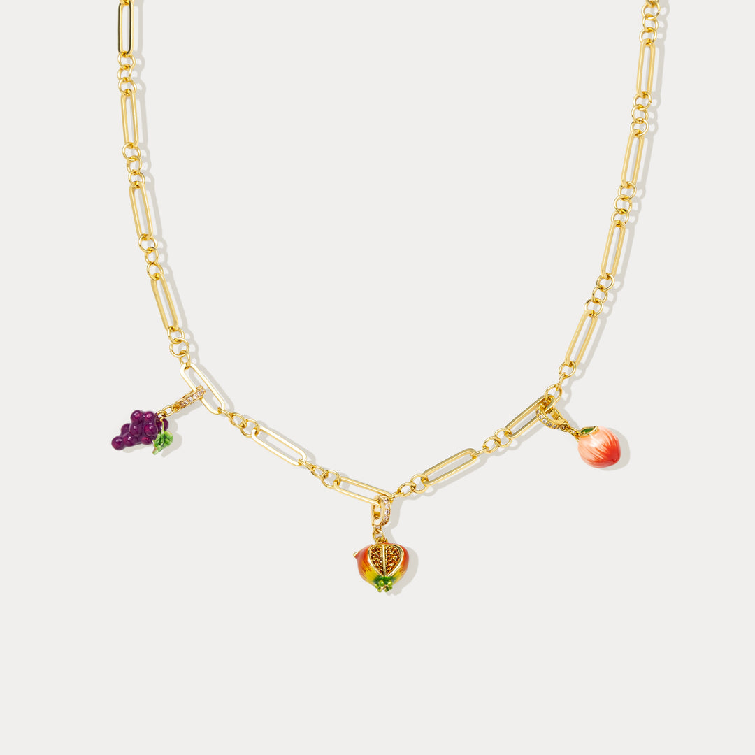 Selenichast Fruit Charm Necklace