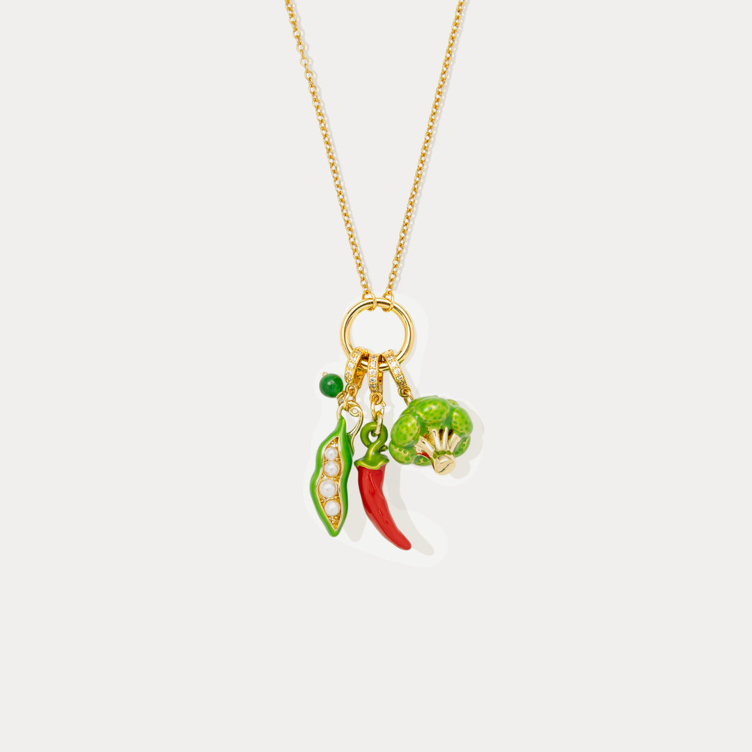 Vegetable Pendant Necklace Selenichast