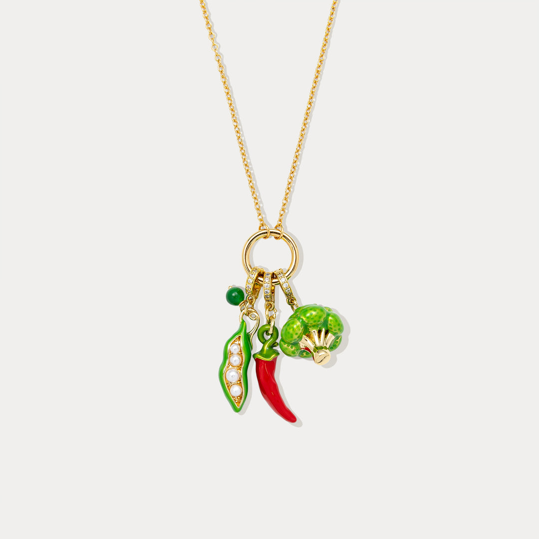 Vegetable Pendant Necklace Selenichast
