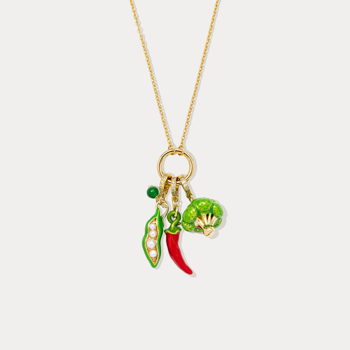 Vegetable Pendant Necklace Selenichast