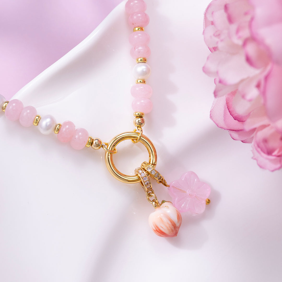 Flower Beaded Necklace