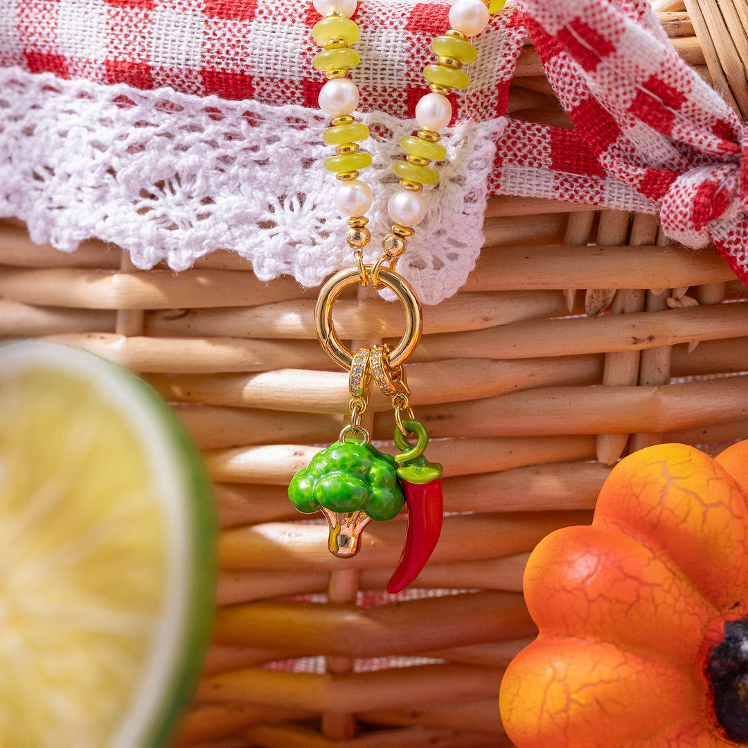 Green Beaded Necklace