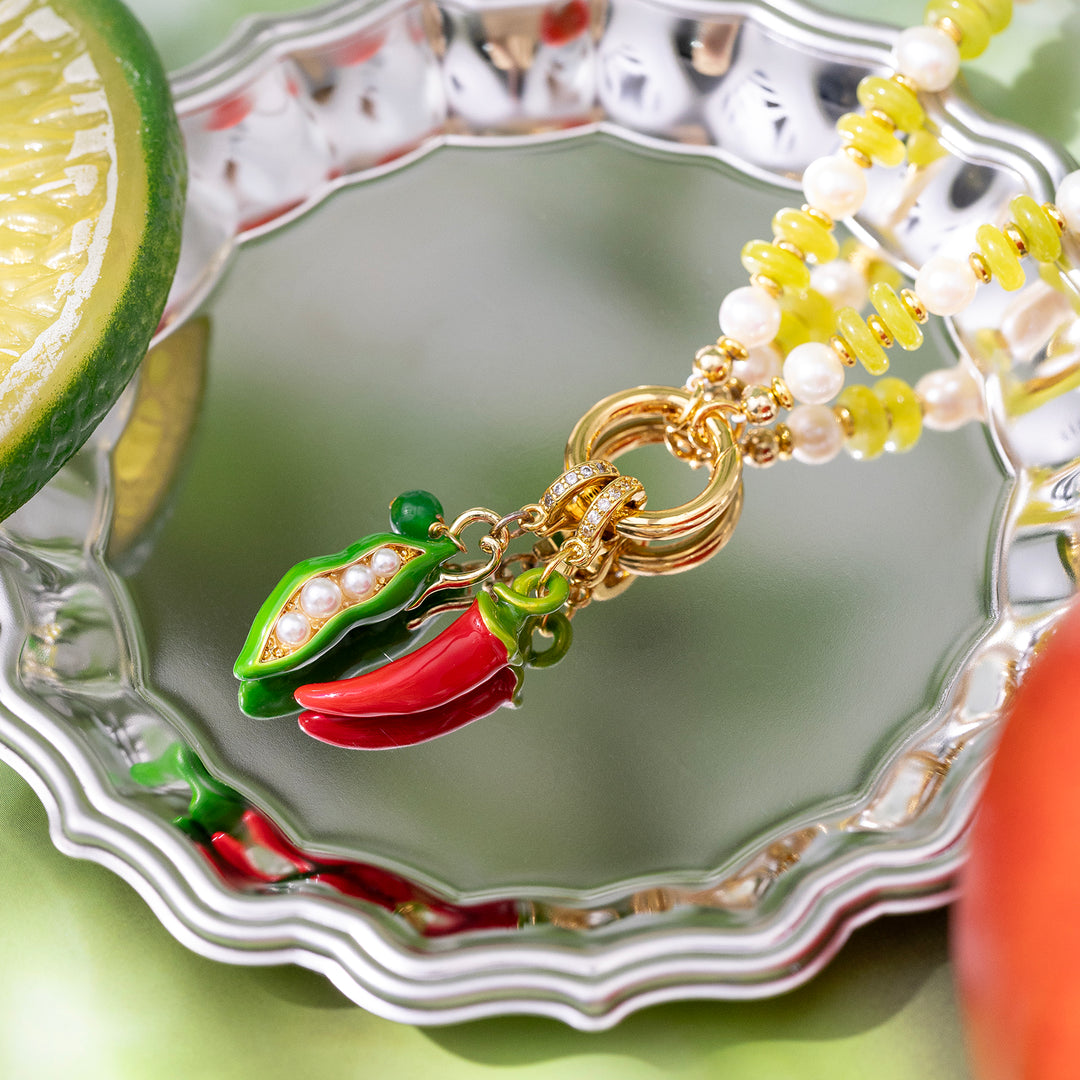 Green Beaded Necklace