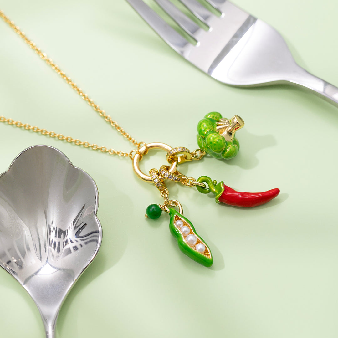 Vegetable Pendant Necklace Selenichast 